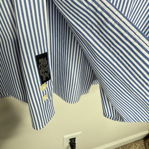 Lot of 2 Jos A Bank Executive Collection Men Shirts 16 1/2-37 Blue Office Preppy - Picture 8 of 15